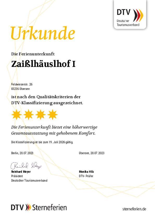Zaisslhaeusl Hof Ferienwohnungen Übersee 部屋 写真
